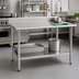 Thumbnail image #2 for Eagle Budget Series 84-Inch x 24-Inch Work Table with 4-1/2-Inch Backsplash and Undershelf