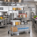Thumbnail image #2 for EAGLEbrite 4-Tier Wire Shelving Dolly Truck, 36 x 18 Inches, Zinc Finish
