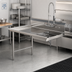 Thumbnail image #2 for 36-Inch Straight Left-to-Right Soiled Dish Table with Pre-Rinse Sink