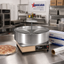 Thumbnail image #2 for Omcan USA Countertop Pizza Wrapper with Adjustable Pedestal, Adapter Disc and 14-Inch Protective Heat Shroud