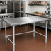 Thumbnail image #2 for John Boos Stallion 108-Inch x 36-Inch Stainless Steel Work Table with Safety Edge and Galvanized Base
