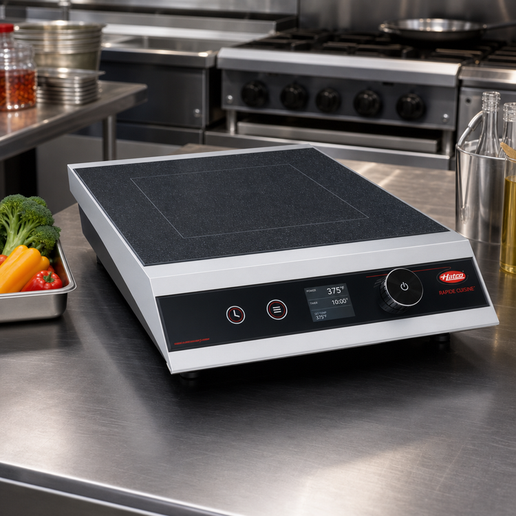 Product image #2 for Hatco Rapide Cuisine Countertop Single-Burner Commercial Induction Cooktop with TFT Controls