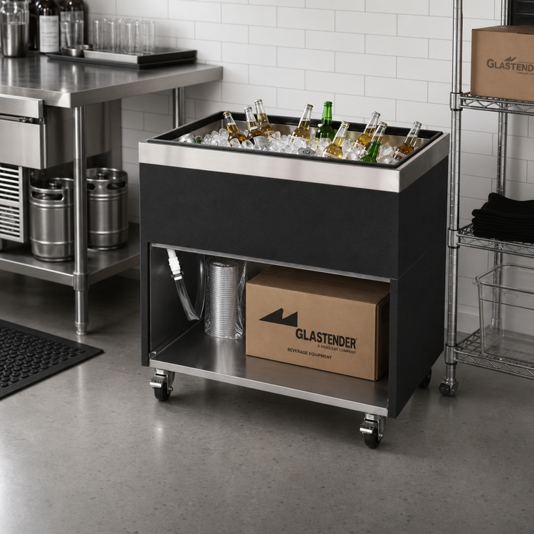 Product image #2 for Glastender MIB-48 48-Inch Wide Mobile Ice Bath Beer Bin