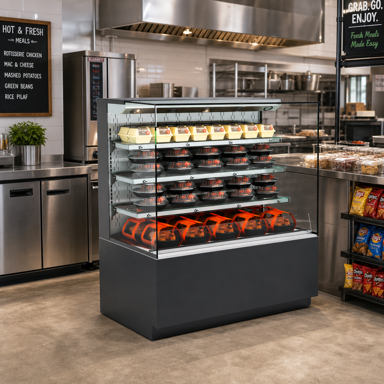 Product image #2 for Structural Concepts Reveal Heated Self-Service Hot Food Display Case, 35-3/4 Inch Wide