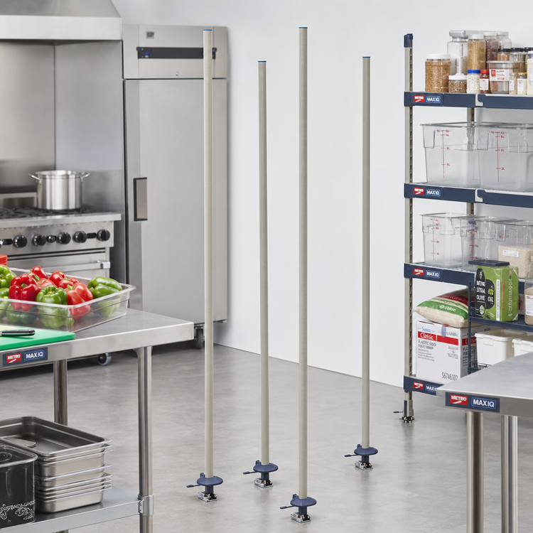 Product image #2 for MetroMax iQ qwikTRAK Stationary Intermediate Unit Kit with 74-Inch Polymer Posts
