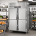 Thumbnail image #2 for Victory UltraSpec™ Two-Section Reach-In Heated Holding Cabinet, Standard Depth, 46.5 Cu. Ft., 4 Half-Height Solid Hinged Doors