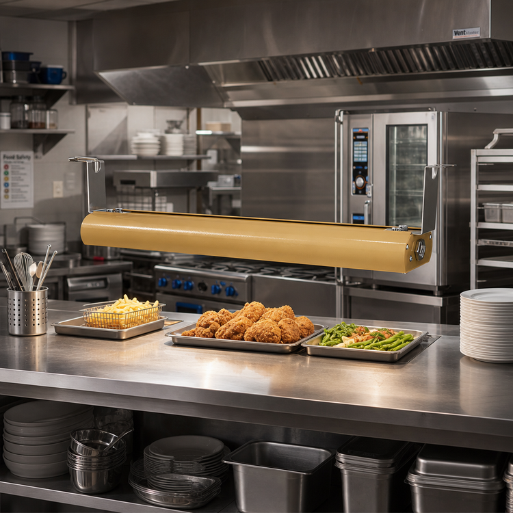 Product image #2 for Vollrath 48-Inch Low Profile Unlighted Strip Heat Lamp with Metal Heating Rod