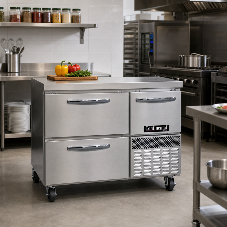 Product image #2 for Continental Refrigerator FA43N-D 43-Inch Two-Drawer Worktop Freezer with Half-Door