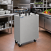 Thumbnail image #2 for Shelleymatic CAB2-1013ET Even Temp Heated Enclosed Mobile Two-Stack Dish Dispenser