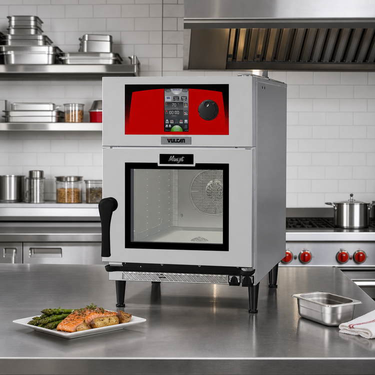 Product image #2 for Vulcan Mini-JetR Right-Hinged Countertop Electric Boilerless Combi Oven Steamer