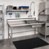Thumbnail image #2 for Eagle Group Straight Soiled Dishtable with 20 x 20 x 5-Inch Pre-Rinse Sink, Left-to-Right, 60 x 30 Inches