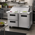 Thumbnail image #2 for Hoshizaki Steelheart SR48B-18MD2 48-Inch Two-Section Mega Top Prep Refrigerator with 1 Door and 2 Drawers