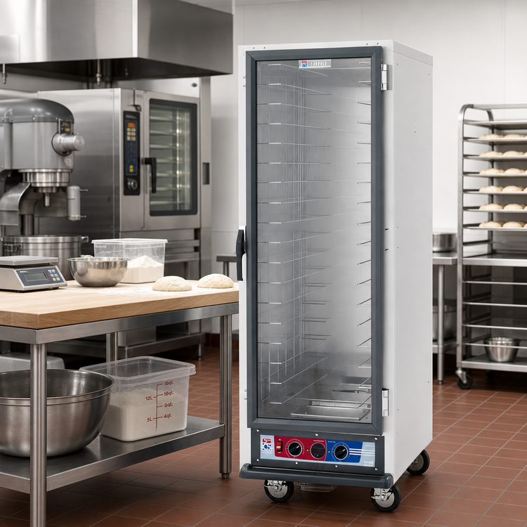 Product image #2 for Metro C5 1 Series Full Height Mobile Non-Insulated Proofing Cabinet with Clear Polycarbonate Door and Fixed Wire Slides