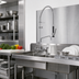 Thumbnail image #2 for Stainless Steel 8-Inch Backsplash Mount Pre-Rinse Add-On Faucet with 14-Inch Swing Spout