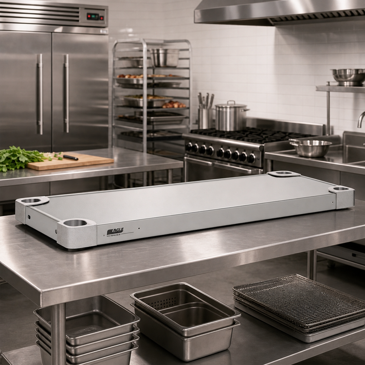 Product image #3 for Eagle Quik-Set 54 Inch x 24 Inch Solid Flat Shelf, 1000 lb. Capacity, Gray Epoxy Finish