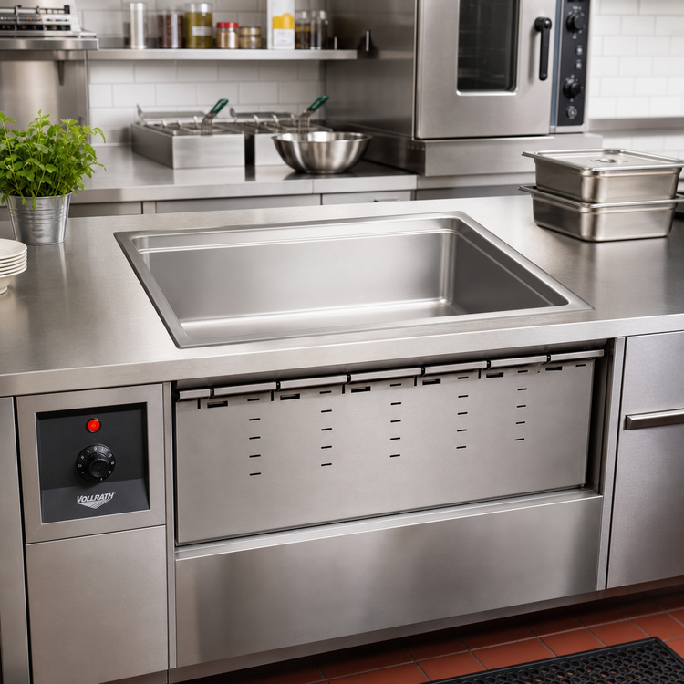 Product image #2 for Vollrath Single-Well Full-Size Bottom-Mount Electric Wet Hot Food Well