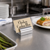 Thumbnail image #2 for American Metalcraft Stainless Steel Brushed Satin Slim-Slit Menu Card Holder, 2 x 2 x 3/4 Inch