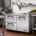 Thumbnail image #2 for True TUC-48D-2-HC 48-Inch 2-Section Undercounter Refrigerator with 1 Door and 2 Drawers