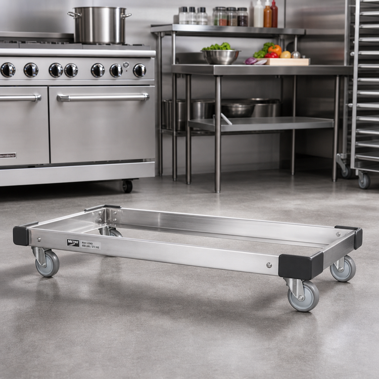 Product image #2 for Metro 42 in. W x 18 in. D Stainless Steel Truck Dolly Frame with Corner Bumpers