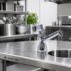 Thumbnail image #2 for Advance Tabco A-33 Lead-Free Chrome-Plated Deck-Mount Dipper Well Faucet