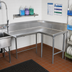Thumbnail image #2 for Advance Tabco Korner Right-Return Corner Clean Dishtable, 71-Inch, 14-Gauge 304 Stainless Steel