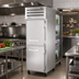Thumbnail image #2 for True SPEC SERIES Pass-Thru One-Section Reach-In Refrigerator with 2 Solid Stainless Steel Front Half Doors and 2 Glass Rear Half Doors