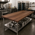 Thumbnail image #2 for John Boos American Black Walnut Countertop for Food Displays, 144 x 38 x 2-1/4 Inches, Varnique Finish