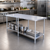Thumbnail image #2 for Mixrite 84-Inch x 30-Inch Stainless Steel Work Table with Adjustable Undershelf