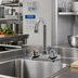 Thumbnail image #2 for Standard Gooseneck Splash-Mounted Faucet, 4-Inch Centers