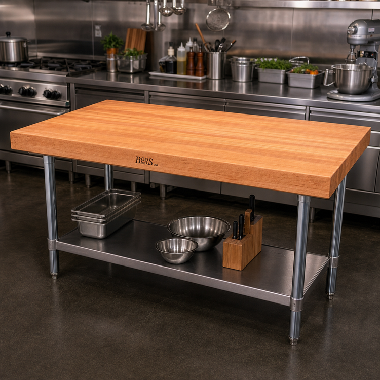 Product image #2 for Boos Block American Cherry Edge Grain Kitchen Countertop, 60 x 38 x 3 Inches, Penetrating Oil Finish