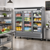 Thumbnail image #2 for Turbo Air Super Deluxe 3-Section Self-Contained Glass Door Reach-In Refrigerator, Bottom Mount, 67.02 Cu. Ft.