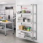 Thumbnail image #2 for Eagle Group A4-74-2436S 4-Tier Add-On Wire Shelving Unit, 36 x 24 x 74 Inches, Stainless Steel Finish