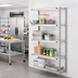 Thumbnail image #2 for Eagle Group 4-Tier Add-On Wire Shelving Unit, 36 x 24 x 74 Inches, Stainless Steel Finish