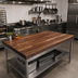 Thumbnail image #2 for Boos Block American Black Walnut Blended Edge Grain Kitchen Countertop, 48