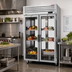 Thumbnail image #2 for Turbo Air PRO Series 2-Section Pass-Thru Glass Door Reach-In Refrigerator, Top-Mount, 54.82 Cu. Ft.