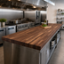 Thumbnail image #2 for John Boos Boos Block 120-Inch x 25-Inch Blended Rail Edge Grain American Black Walnut Kitchen Countertop, Oil Finish