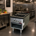 Thumbnail image #2 for IKON Cooking Heavy-Duty Double Grate Natural Gas Stock Pot Range with Storage Cabinet, 160,000 BTU