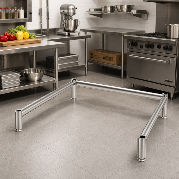 Product image #2 for Eagle Group 3-Sided Stainless Steel Channel Frame, 72" W x 36" D