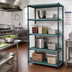 Thumbnail image #2 for Quantum 4-Tier Stationary Wire Plastic Mat Shelving Unit, 30