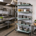 Thumbnail image #2 for Quantum 36 Inch x 21 Inch x 86 Inch 5-Shelf Solid Stainless Steel Shelving Starter Kit