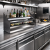 Thumbnail image #2 for Glastender Double 20-Inch Stainless Steel Speed Rail with Open Step-And-Rail Design