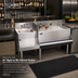 Thumbnail image #2 for Krowne Royal Series 54-Inch Right Ice Bin Underbar Cocktail Station with 18-Inch Blender Dump Sink and 10-Circuit Cold Plate