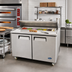 Thumbnail image #2 for Atosa Two-Section Sandwich/Salad Prep Table Refrigerator, 60-1/5-Inch, 17.2 Cu. Ft.