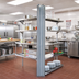 Thumbnail image #2 for Eagle Group Back-To-Back Aluminum Floor-To-Ceiling Cantilever Shelving Upright, 144 Inches High