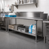 Thumbnail image #2 for John Boos Stainless Steel Dishtable Undershelf with Adjustable Bullet Feet, 113-5/8W x 24-1/8D
