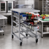 Thumbnail image #2 for Panco Half-Size Mobile Aluminum Gravity-Fed Can Rack for #5 and #10 Cans