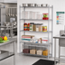 Thumbnail image #2 for Eagle Redi-Pak 5-Tier Stationary Wire Shelving Unit, 48 x 18 x 63 Inches, Hybrid Epoxy Finish