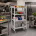 Thumbnail image #3 for Cambro Camshelving Premium 24-Inch Deep x 42-Inch Long 4-Shelf Vented High Density Mobile Starter Unit