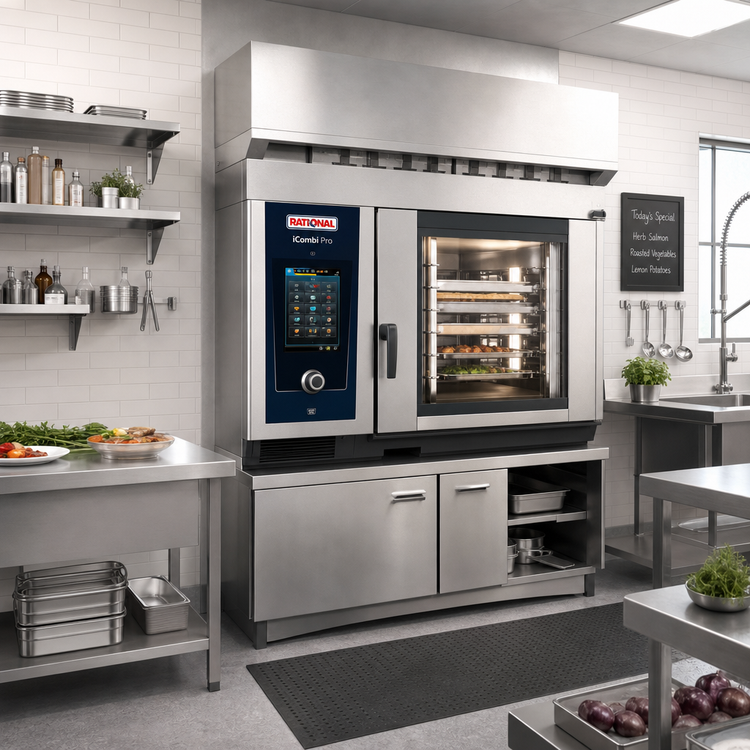 Product image #2 for RATIONAL UltraVent Plus Type II Ventless Recirculating Condensation Hood with HEPA H13 Smoke Capture for Combi-Duo 6- and 10-Half Size Electric Units