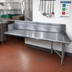 Thumbnail image #2 for Advance Tabco Right-Hand Straight Clean Dishtable, 143 Inches x 30 Inches, 16 Gauge 304 Stainless Steel